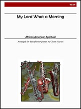 My Lord What A Morning SATB Sax Quartet cover